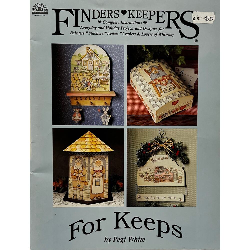 VTG Finders Keepers by Pegi White Folk Art Designs for Painters Artist Crafters